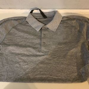 Men’s size Large Lulu Lemon metal vent tech polo